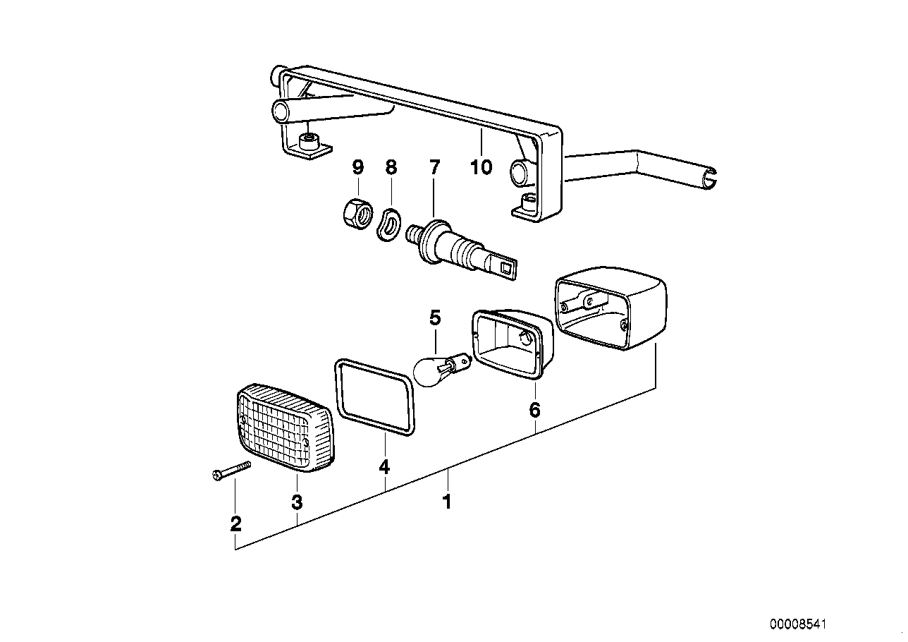 Genuine BMW 63231244820 Bracket Rear (Inc. R 100 R) | ML Performance UK Car Parts