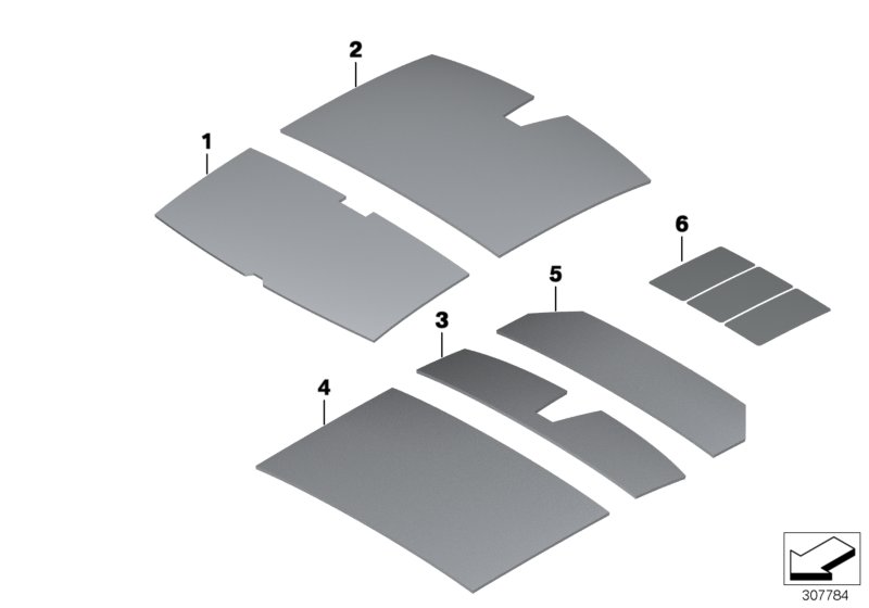 Genuine BMW 51489116285 Sound Insulating Roof Front (Inc. 525d, 530dX & 535dX) | ML Performance UK Car Parts