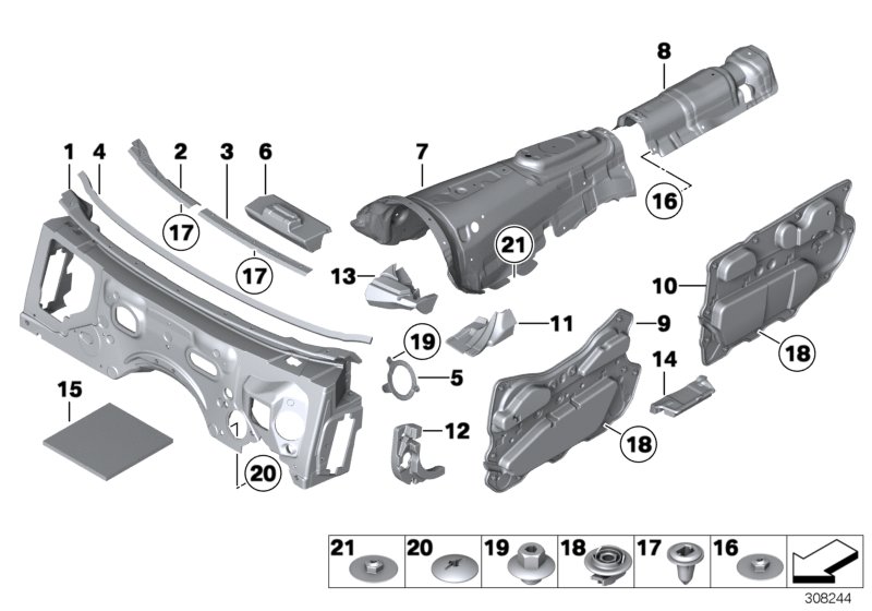 Genuine BMW 51487181377 Sound Insulating Door Rear Left (Inc. 750LiX, 740LiX & 740Li) | ML Performance UK Car Parts