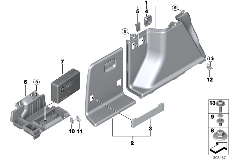 Genuine BMW 51477325335 Trim Panel, Trunk, Front Left VENETOBEIGE (Inc. 340iX, 320iX & 325d) | ML Performance UK Car Parts