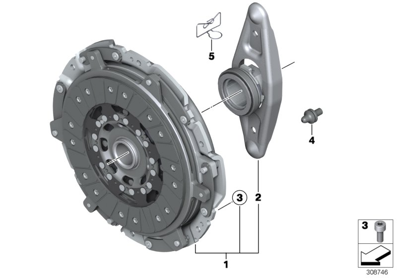 Genuine BMW 21217849699 F13 Set Clutch Parts (Inc. M5 & M6) | ML Performance UK Car Parts