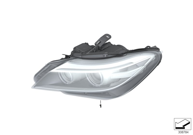 Genuine BMW 63127348954 E89 Bi-Xenon Headlight Akl, Right (Inc. Z4) | ML Performance UK Car Parts