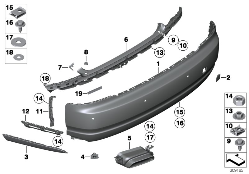 Genuine BMW 51127239681 RR4 RR5 RR6 Trim, Exhaust End Pipe, Left (Inc. Dawn, Ghost & Ghost EWB) | ML Performance UK Car Parts