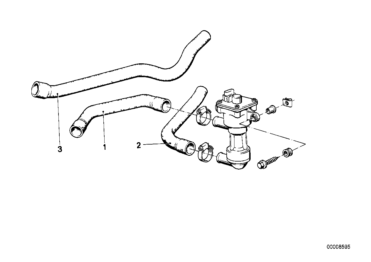 Genuine BMW 64211370259 E28 Water Hose Inlet 2 (Inc. 524td) | ML Performance UK Car Parts