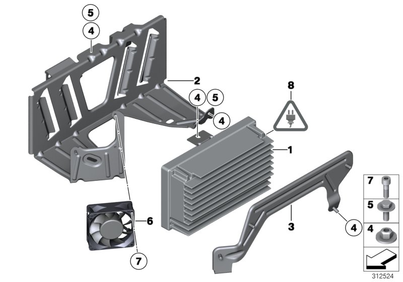 Genuine BMW 65159174270 F11 F10 Bracket For Camera System (Inc. 525dX, 520dX & 535d) | ML Performance UK Car Parts