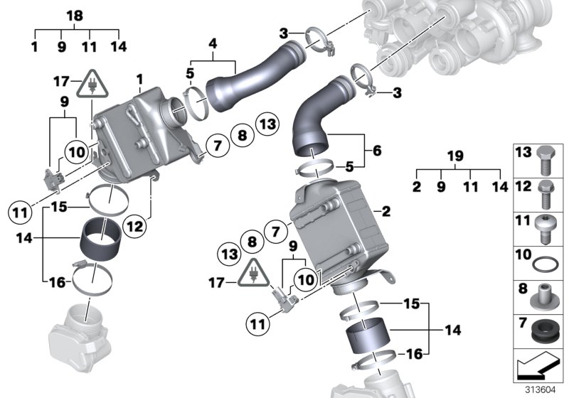 Genuine BMW 13717636219 G12 E70 F06 Clamp (Inc. 550i) | ML Performance UK Car Parts