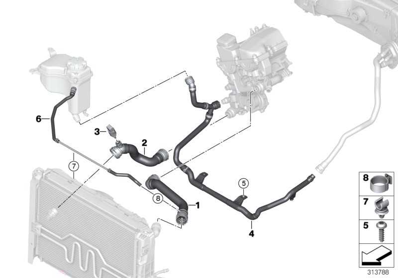 Genuine BMW 34321156893 E92 F03 (F Hose Clamp 13,2-15,7 (Inc. 520i, 750i & 318i) | ML Performance UK Car Parts