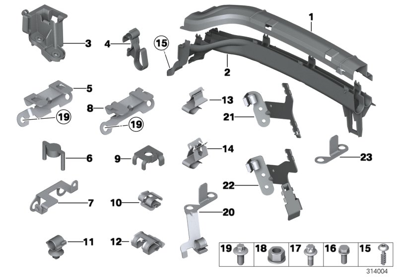 Genuine BMW 12527622739 F01 F26 F07 Cable Duct, Upper Part (Inc. Hybrid 5) | ML Performance UK Car Parts