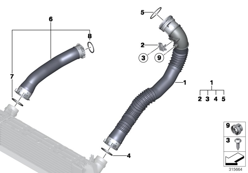 Genuine BMW 13717636959 F11 F07 F10 O-Ring (Inc. 528iX) | ML Performance UK Car Parts