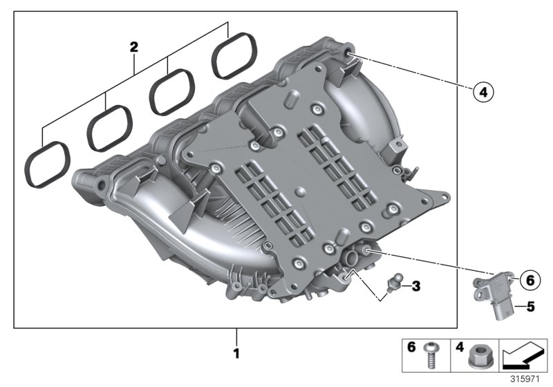 Genuine BMW 11617588126 F15 F10 F31 Intake Manifold System (Inc. Z4 18i, 328i & Z4 28i) | ML Performance UK Car Parts