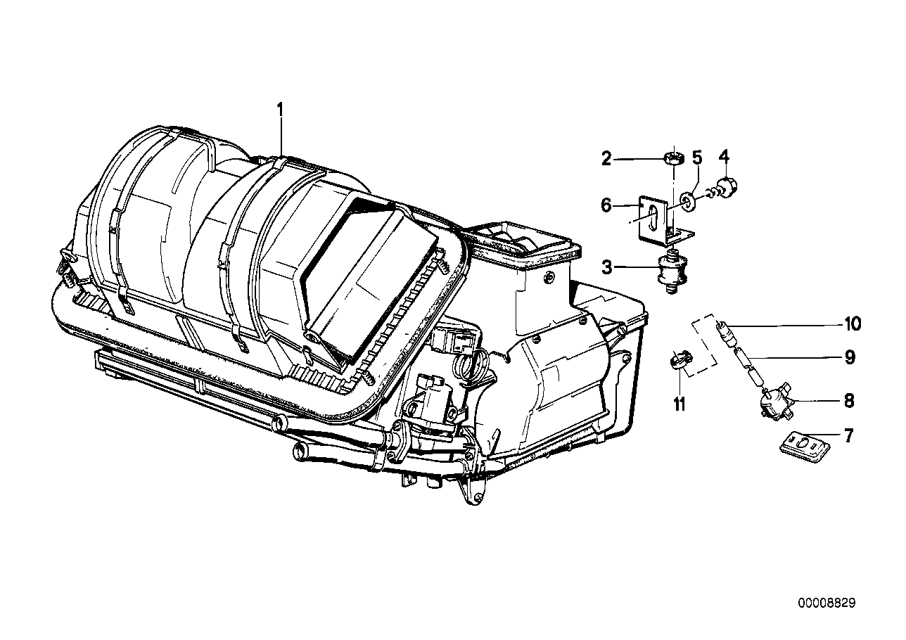 Genuine BMW 64118391202 E30 Heater/Air Conditioning Unit R134A (Inc. 316i, 325i & 325ix) | ML Performance UK Car Parts