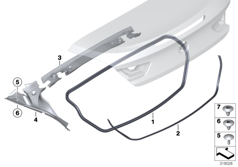 Genuine BMW 51497453351 F12 Trim, Drip Rail, Left (Inc. 650iX 4.4, 650i & M6) | ML Performance UK Car Parts