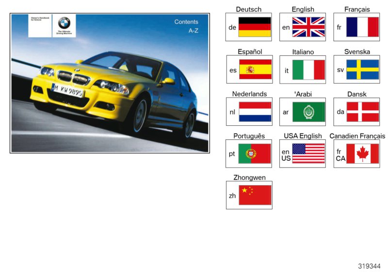 Genuine BMW 01410158142 E46 Owner'S Handbook M3 E46/2 EN US, MJ 04 (Inc. M3) | ML Performance UK Car Parts