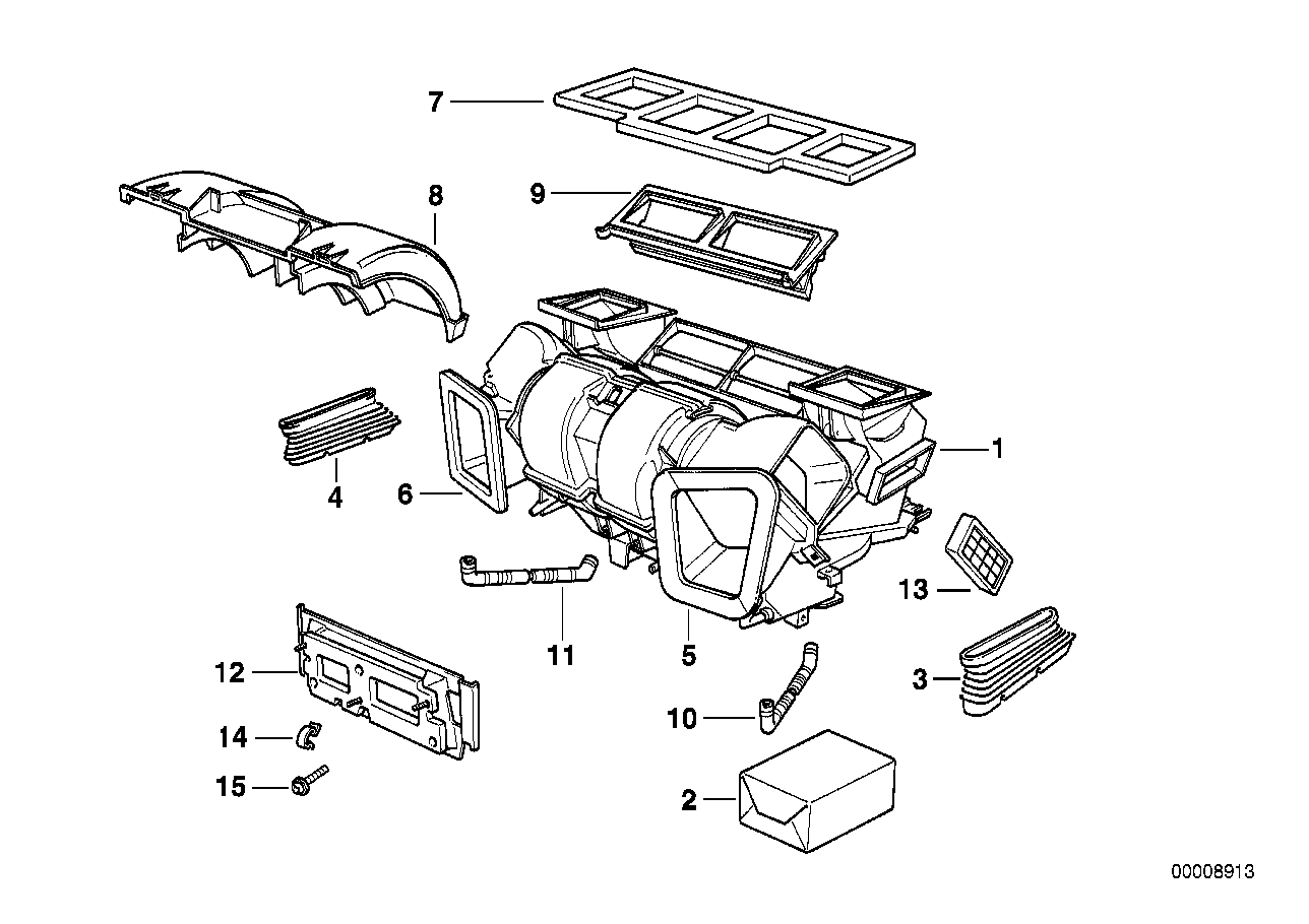 Genuine BMW 64118391817 E38 Air Channel (Inc. 740i, 750iLP & 750iLS) | ML Performance UK Car Parts