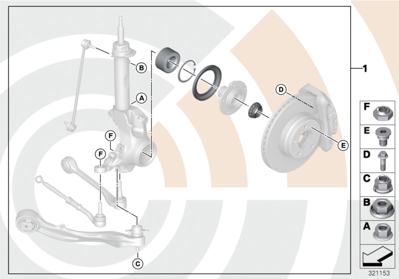 Genuine BMW 31222405867 E91 E92 E90 Repair Kit, Wheel Bearing, Front VALUE LINE (Inc. 335xi, 330xi & 330xd) | ML Performance UK Car Parts