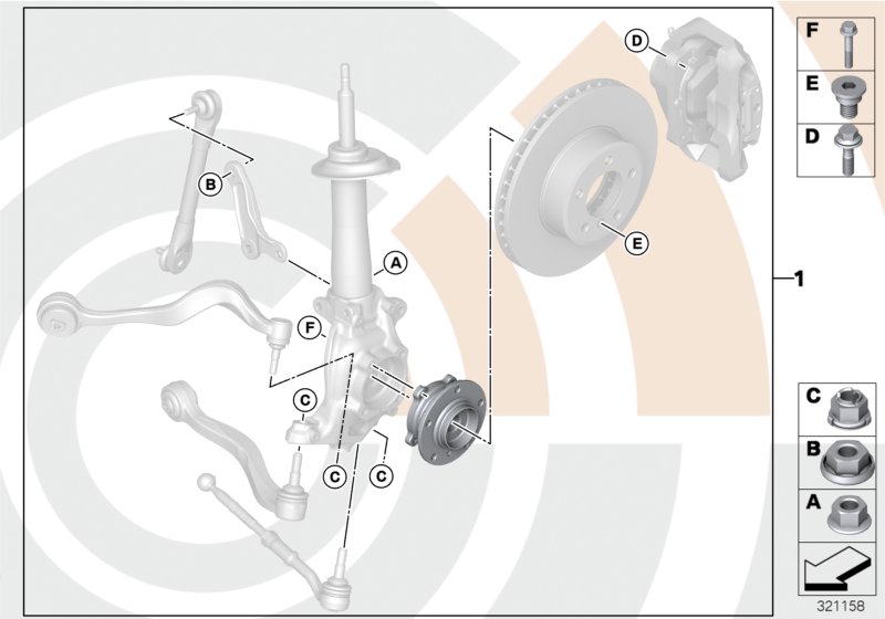 Genuine BMW 31222348051 E60 E61 Repair Kit, Wheel Bearing, Front VALUE LINE (Inc. 545i, 530d & 523i) | ML Performance UK Car Parts