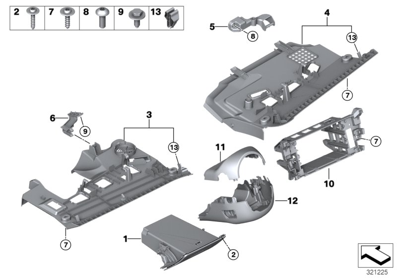 Genuine BMW 51459209626 Passenger's Footwell Trim Panel SCHWARZ (Inc. 530dX, 640i & 525dX) | ML Performance UK Car Parts