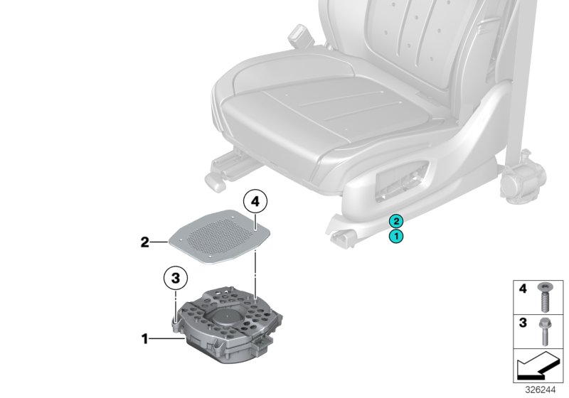 Genuine BMW 65132622472 G15 F93 F91 Central Bass, Right TOP-HIFI-SYSTEM (Inc. 840i, M8 & 840dX) | ML Performance UK Car Parts