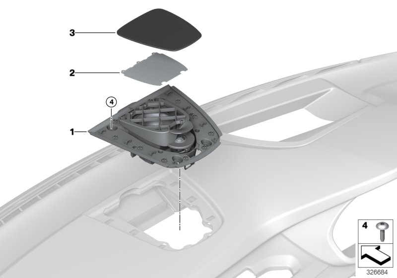 Genuine BMW 65139276512 F15 F16 Cover ATLAS GRAU (Inc. X6 30dX, X5 M & X5 35dX) | ML Performance UK Car Parts