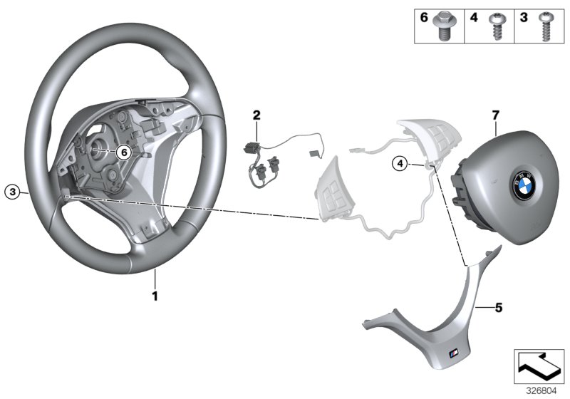 Genuine BMW 32307846671 E70 E71 M Sprt St. Wheel, Leather, Shift Paddles (Inc. X5) | ML Performance UK Car Parts