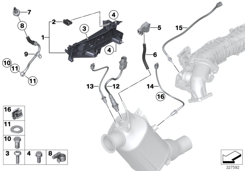 Genuine BMW 13627811112 E93 F20 Bracket F.Sensor (Inc. 325d, 220d & 328dX) | ML Performance UK Car Parts