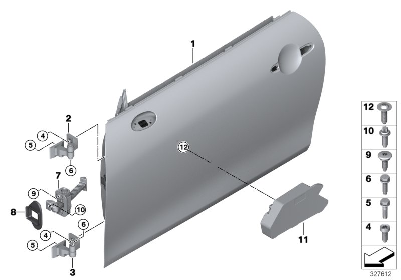 Genuine BMW Mini 41517294265 F56 Door Front Left (Inc. One First, Cooper S & Cooper SD) | ML Performance UK Car Parts