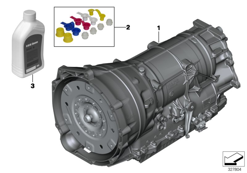 Genuine BMW 24008605536 F01 F10 F07 Exch. Automatic Transmission Eh GA8HP70X (Inc. 730dX, 535dX & 530dX) | ML Performance UK Car Parts