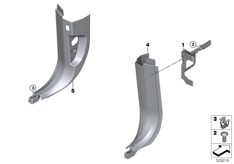 Genuine BMW 51437342594 F15 Cover, Bottom Right ELFENBEINWEISS (Inc. X5) | ML Performance UK Car Parts