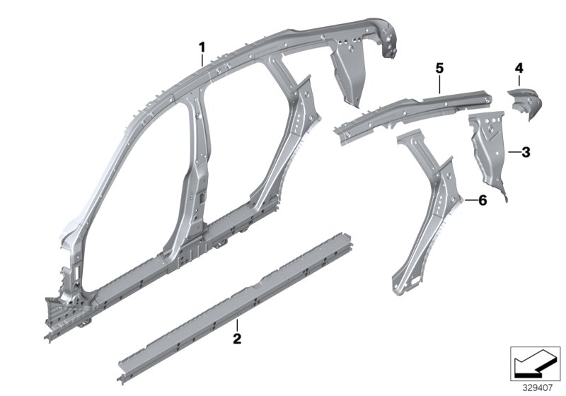 Genuine BMW 41007333997 Tension Band Column C, Left (Inc. 435iX, 435i & 430i) | ML Performance UK Car Parts