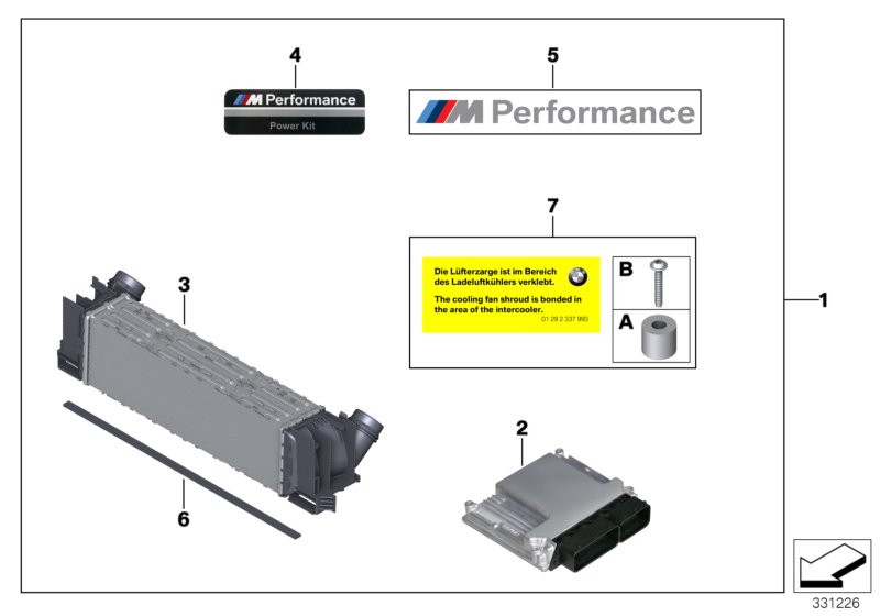 Genuine BMW 11122338015 F34 F33 F31 Power Kit M PERFORMANCE (Inc. 430d, 430dX & 330dX) | ML Performance UK Car Parts