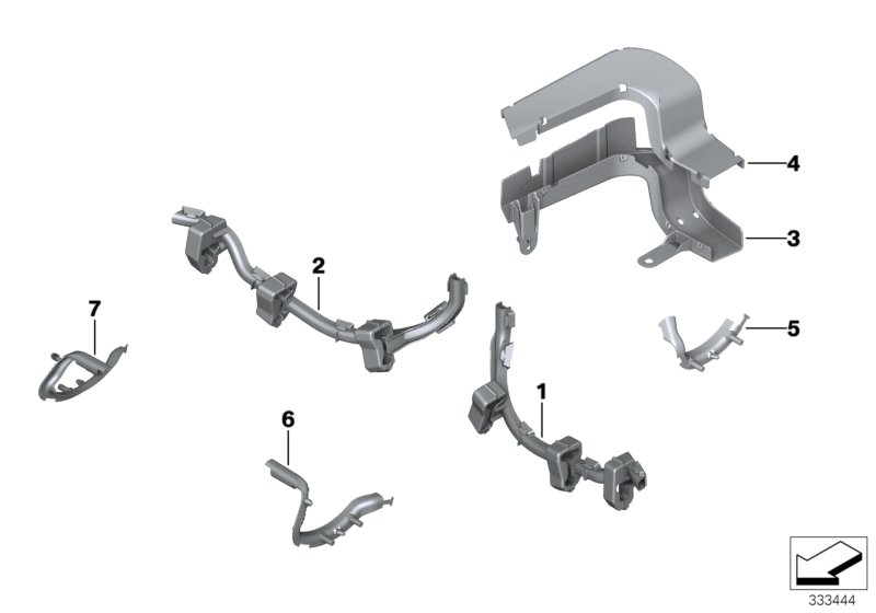 Genuine BMW 61139205819 Left Cable Guide (Inc. 520dX, 530dX & 528i) | ML Performance UK Car Parts