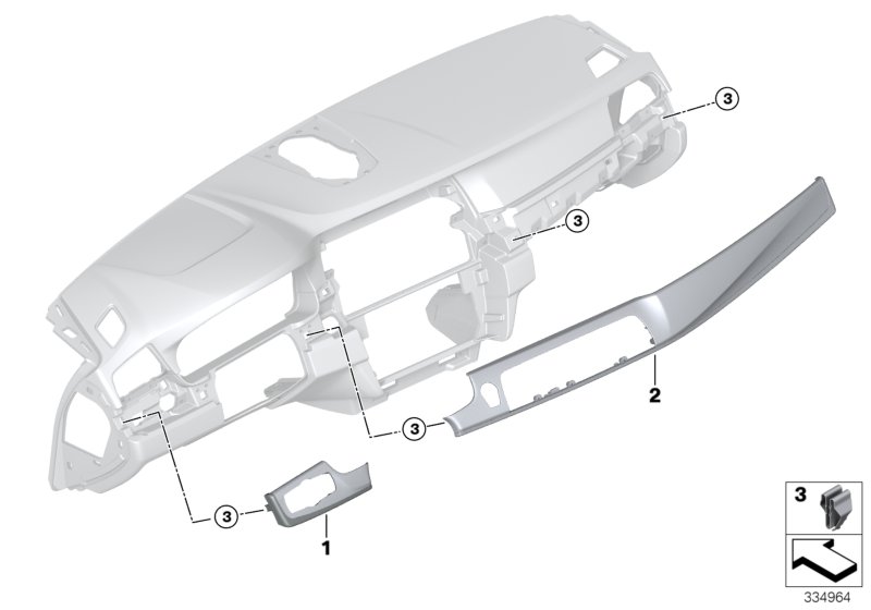 Genuine BMW 51459292288 F10 F11 Trim I-Panel, Light Fineline Wood, Right Left hand drive (Inc. 528i, Hybrid 5 & 520d) | ML Performance UK Car Parts