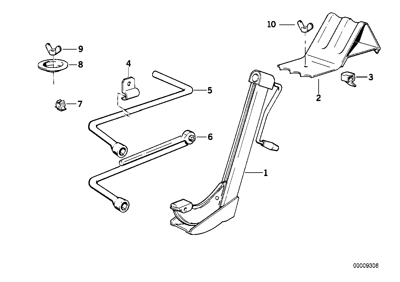 Genuine BMW 71121179125 E32 Tensioning Lever (Inc. 740iL, 750iL & 730iL) | ML Performance UK Car Parts