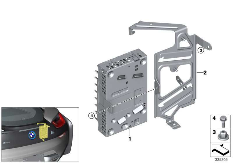 Genuine BMW 65129333123 I12 I12 Amplifier Hifi System (Inc. i8) | ML Performance UK Car Parts