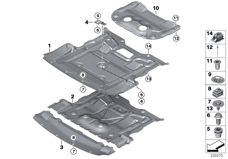 Genuine BMW 07147283812 F01 G16 F12 Plug-In Nut M10-10 ZNS3 (Inc. 550i, 518d & 535dX) | ML Performance UK Car Parts