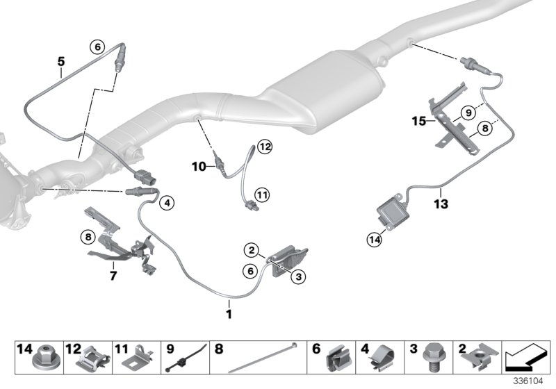 Genuine BMW 13628570041 F02 F10 F07 Bracket, Nox / Sensor Pm Cable (Inc. 520dX, 520d & 530dX) | ML Performance UK Car Parts