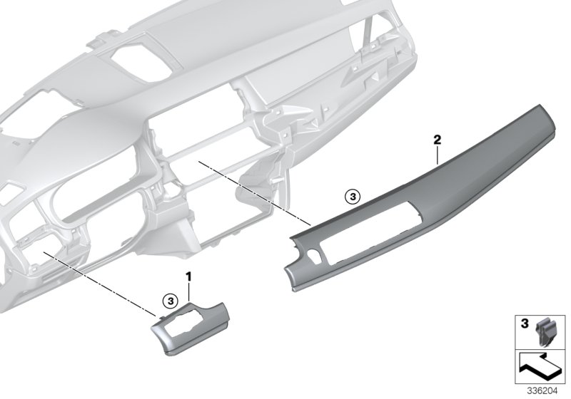 Genuine BMW 51459292256 F07 Trim, I-Panel, Wood, Ash, Passenger BRAUN (Inc. 550i, 535dX & 530dX) | ML Performance UK Car Parts