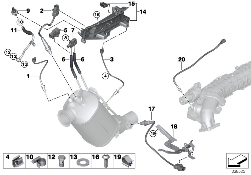 Genuine BMW 11787567189 F11 E64 F07 Cable Clamp 17,4X9,9 (Inc. 518d, 528i & 530xi) | ML Performance UK Car Parts