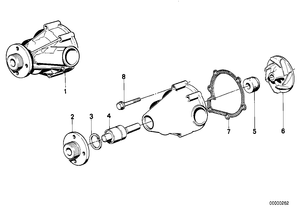 Genuine BMW 11511315118 E34 Exch. Water Pump (Inc. M5 3.6) | ML Performance UK Car Parts