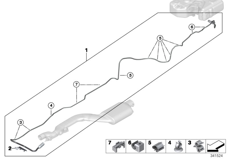 Genuine BMW 16197339194 F02 Metering Line (Inc. 740LdX) | ML Performance UK Car Parts