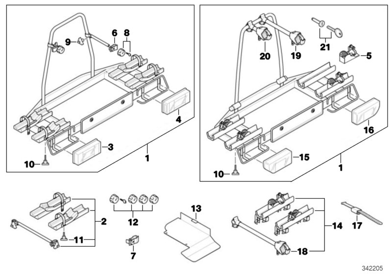 Genuine BMW 82722159337 F25 E87 Ratchet Strap (Inc. X3) | ML Performance UK Car Parts