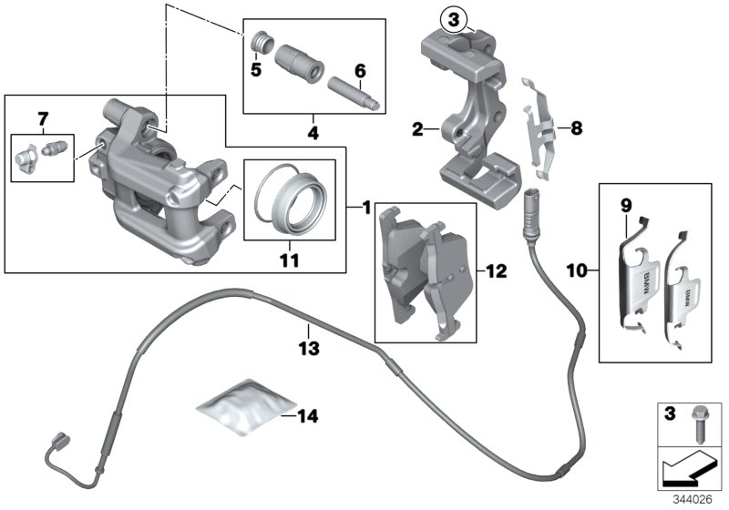 Genuine BMW 34216865641 Calliper Carrier (Inc. 320d, 335iX & 430iX) | ML Performance UK Car Parts