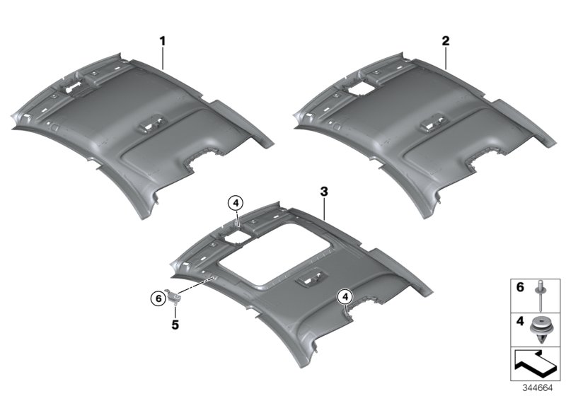 Genuine BMW 51447291182 F87 F22 Retainer, Headliner, Front Right (Inc. 220i, M240iX & 230i) | ML Performance UK Car Parts