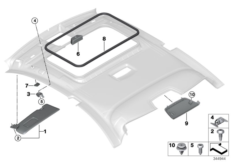 Genuine BMW 51447346032 Cover, Stoplamp EVERESTGRAU (Inc. M235iX, 225d & 218i) | ML Performance UK Car Parts