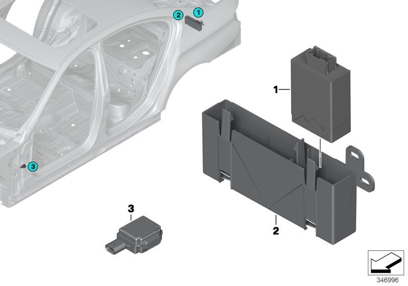 Genuine BMW 66336873360 F02 F12 F07 Control Module For Park Assistant (Inc. 518d, 535d & 640i) | ML Performance UK Car Parts