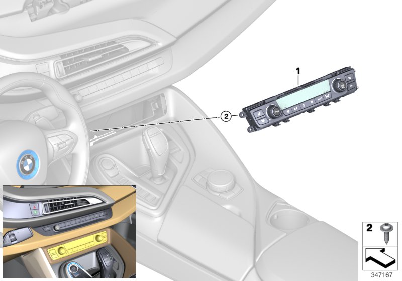 Genuine BMW 64119361799 Automatic Air Conditioning Control (Inc. i8) | ML Performance UK Car Parts