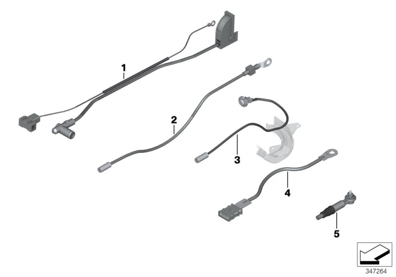 Genuine BMW 61129303031 E92 E93 Rep. Wire B+ Vvt (Inc. 335d, 316i & 328i) | ML Performance UK Car Parts