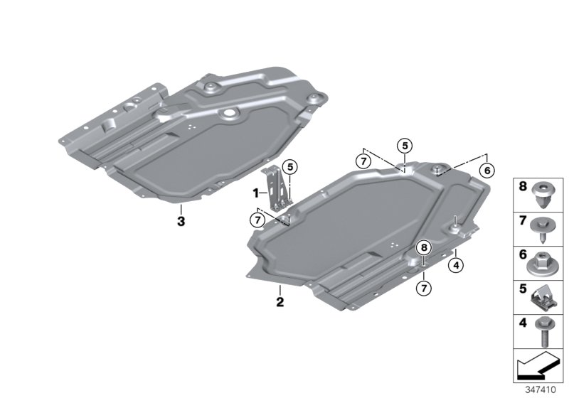 Genuine BMW 51757328446 F15 F16 Underride Portection, Tank, Right (Inc. X5 40eX & X6 28iX) | ML Performance UK Car Parts