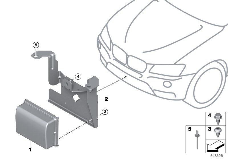 Genuine BMW 66316861400 F25 F26 Bracket F.Sensor (Inc. X320i & X4 28iX) | ML Performance UK Car Parts