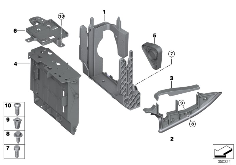 Genuine BMW 12907634546 F15 F16 Sealing Partition-Panel, Bottom Part (Inc. X5) | ML Performance UK Car Parts